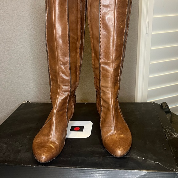 TSUBO Messala cognac brown Leather Boots size 7.5 - Picture 8 of 11